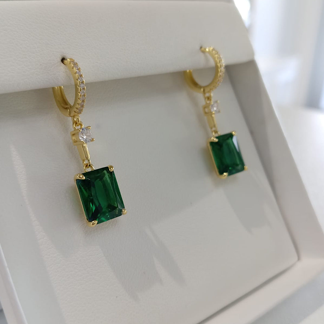 Green CZ Earring