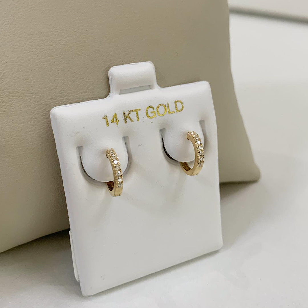 Mini Pavé Hoops