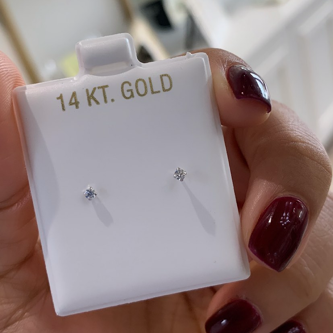 2mm Mini CZ - Gold 10K