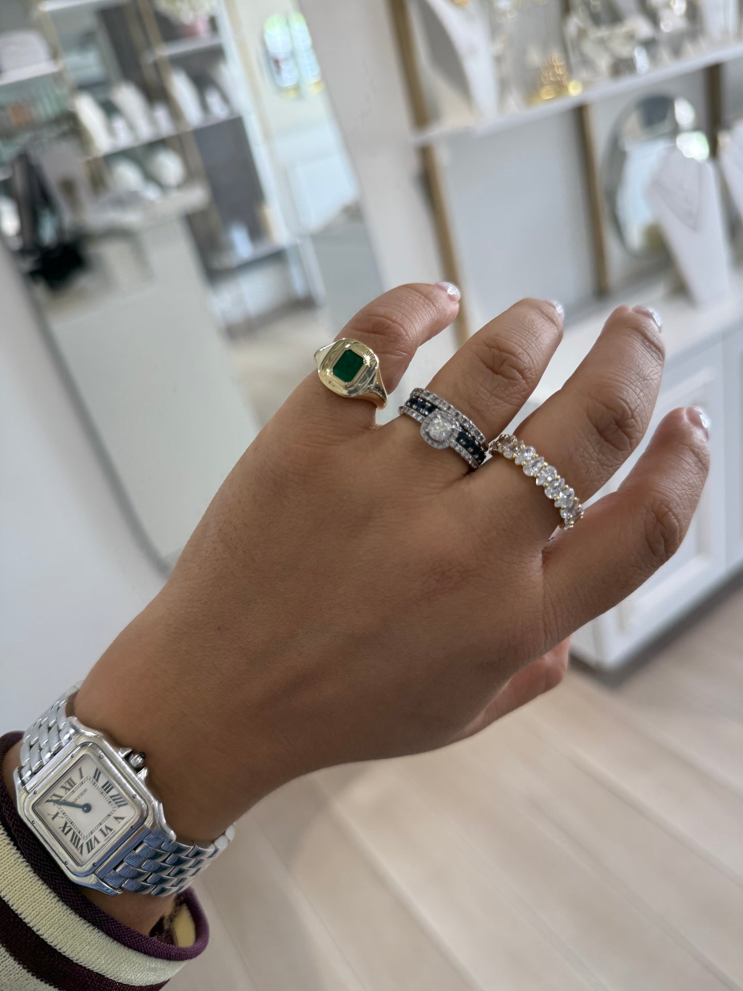 Emerald Pinky Ring