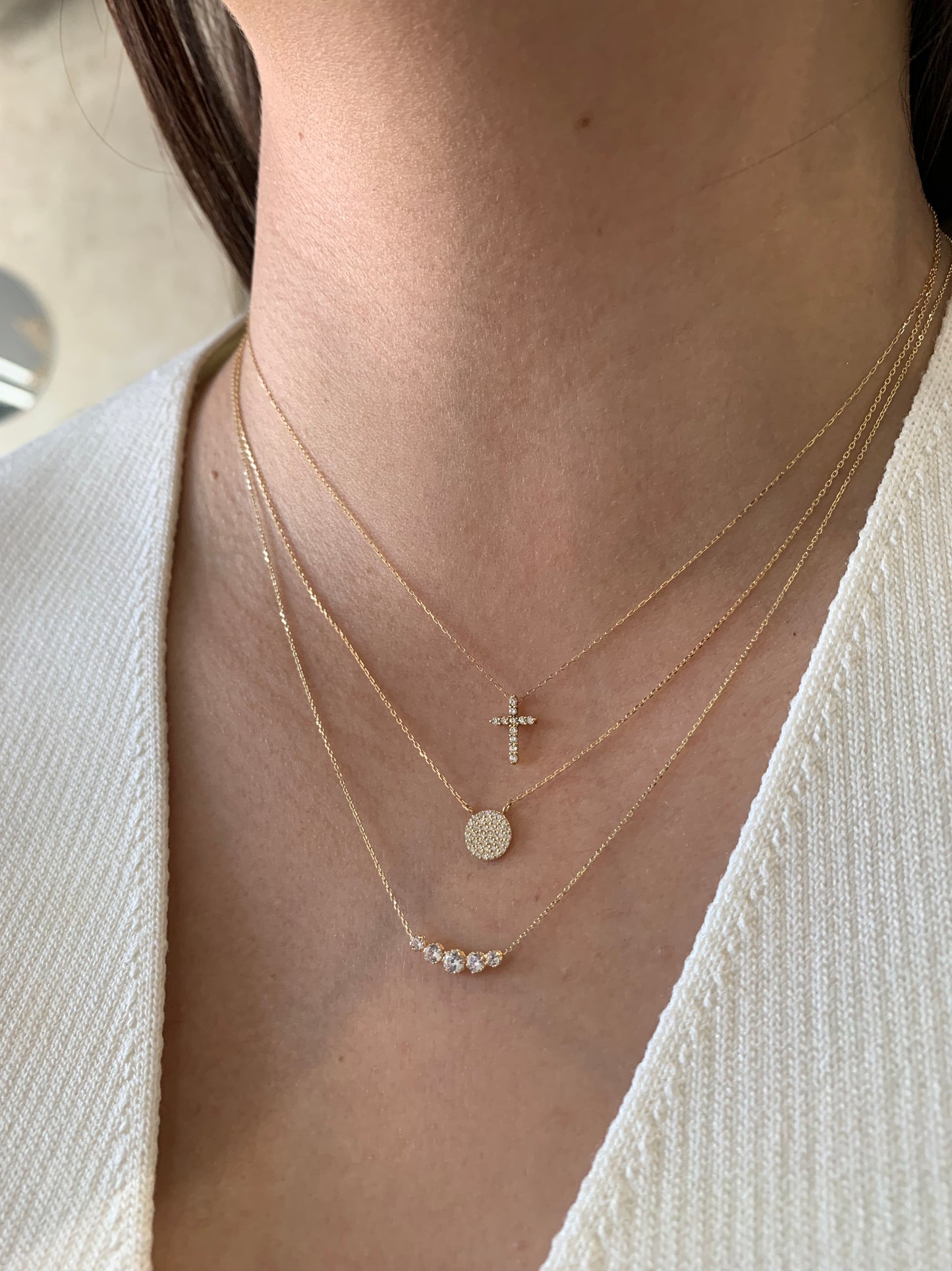 CZ Necklace - 14K