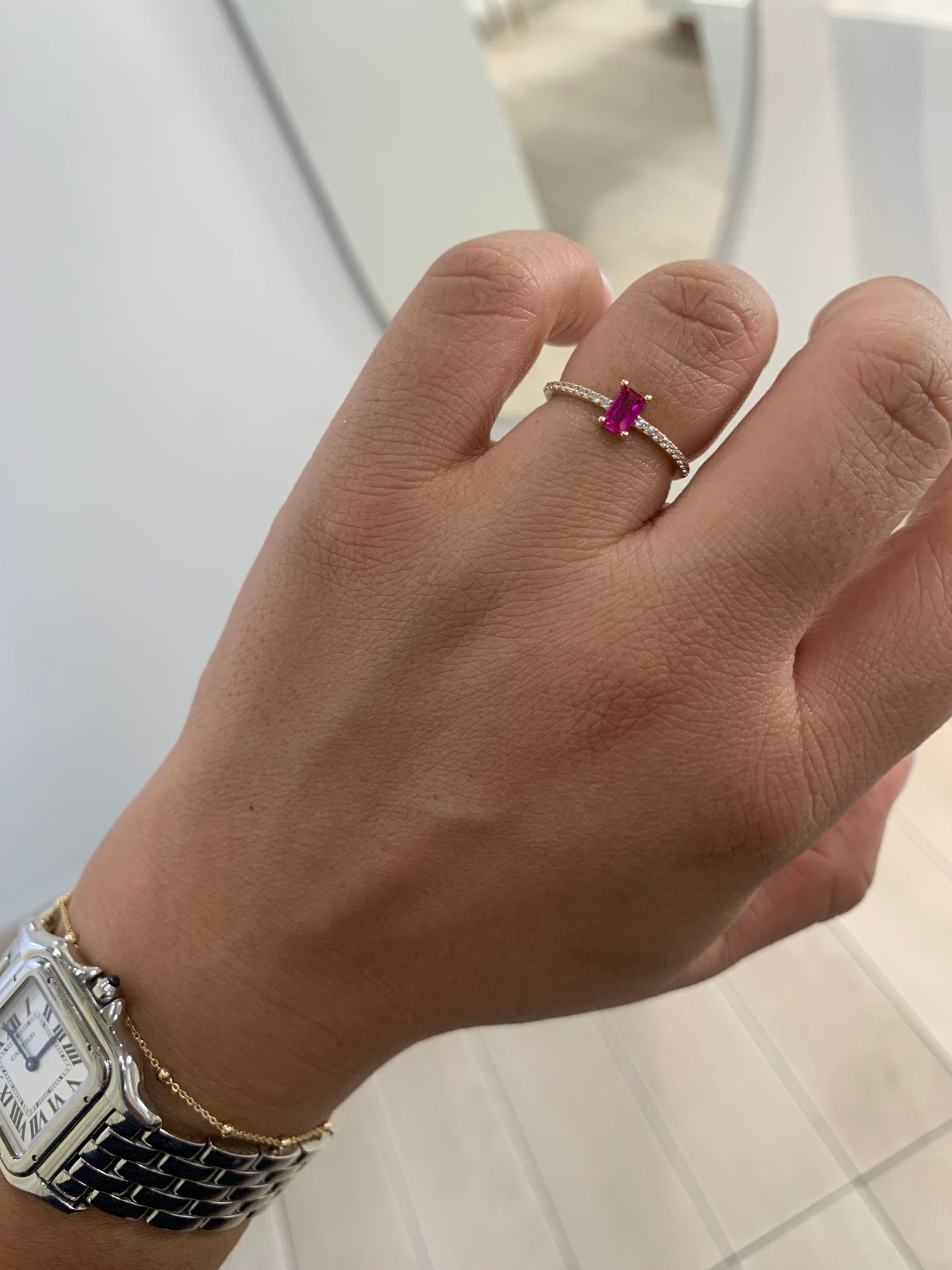 CZ Ring - Oro 14k