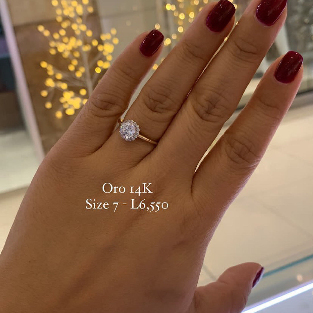 Zirconia 14K Ring