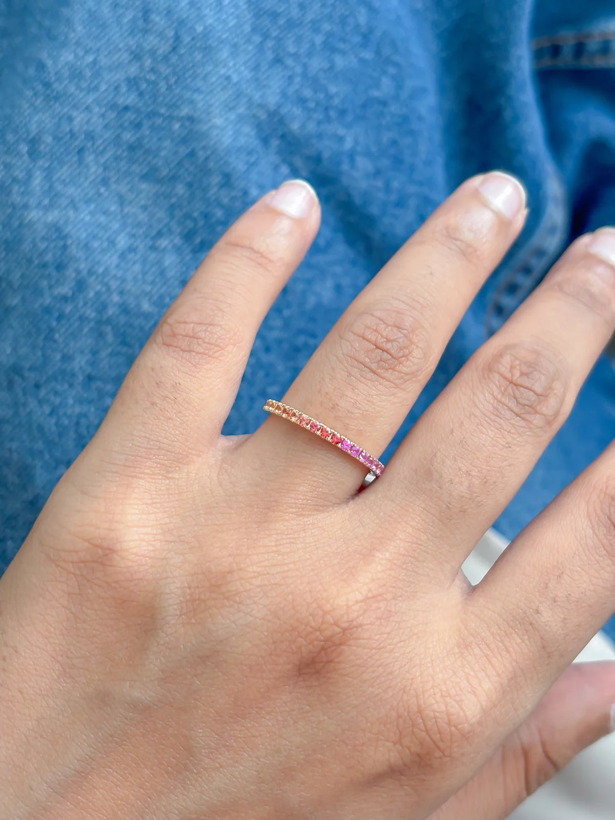 Pre - Order - Rainbow Sapphire Ring