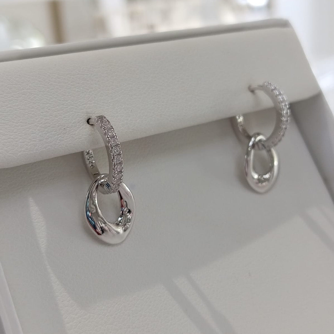 Silver Hoops