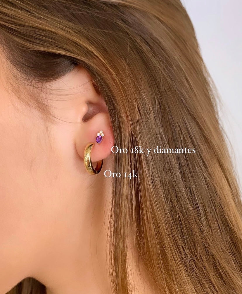 14K Hoops