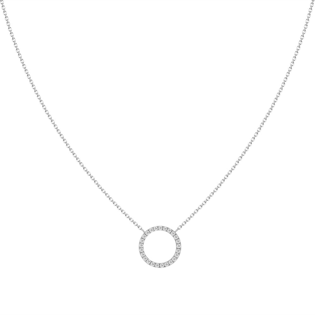 Open Diamond Necklace -18K