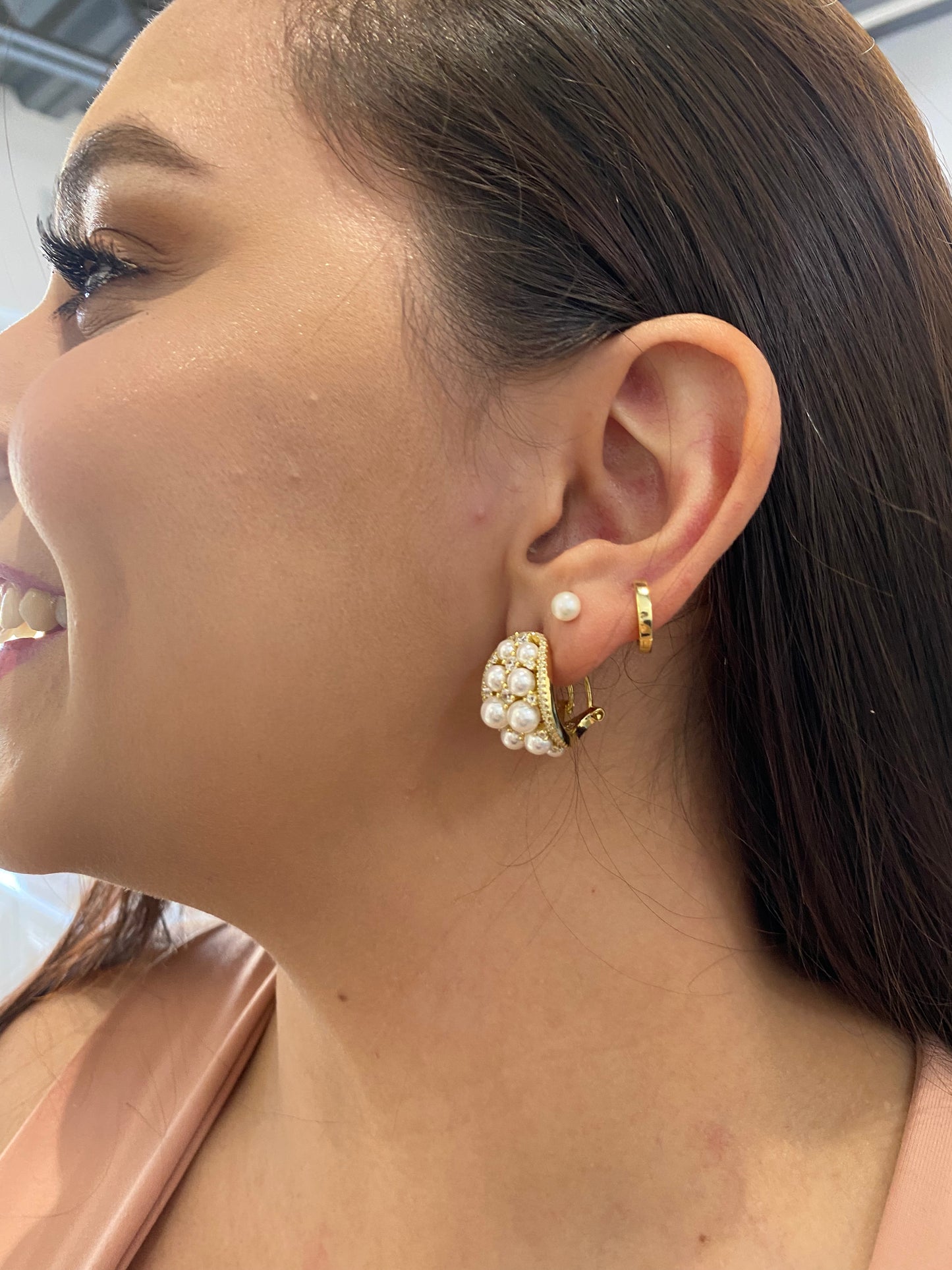 Pearl Hoops