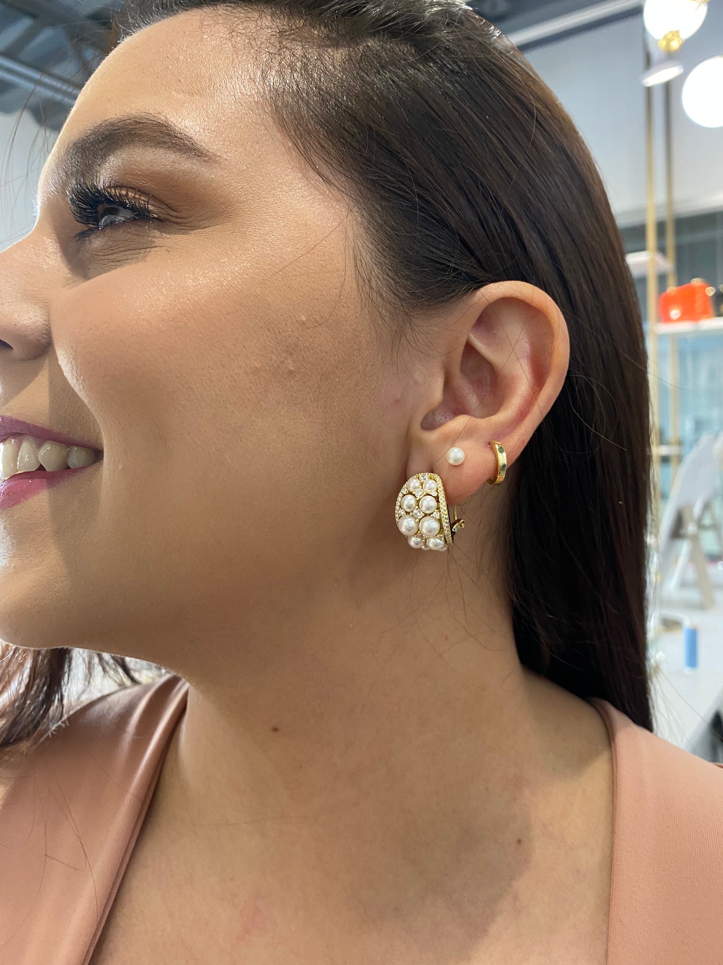Pearl Hoops