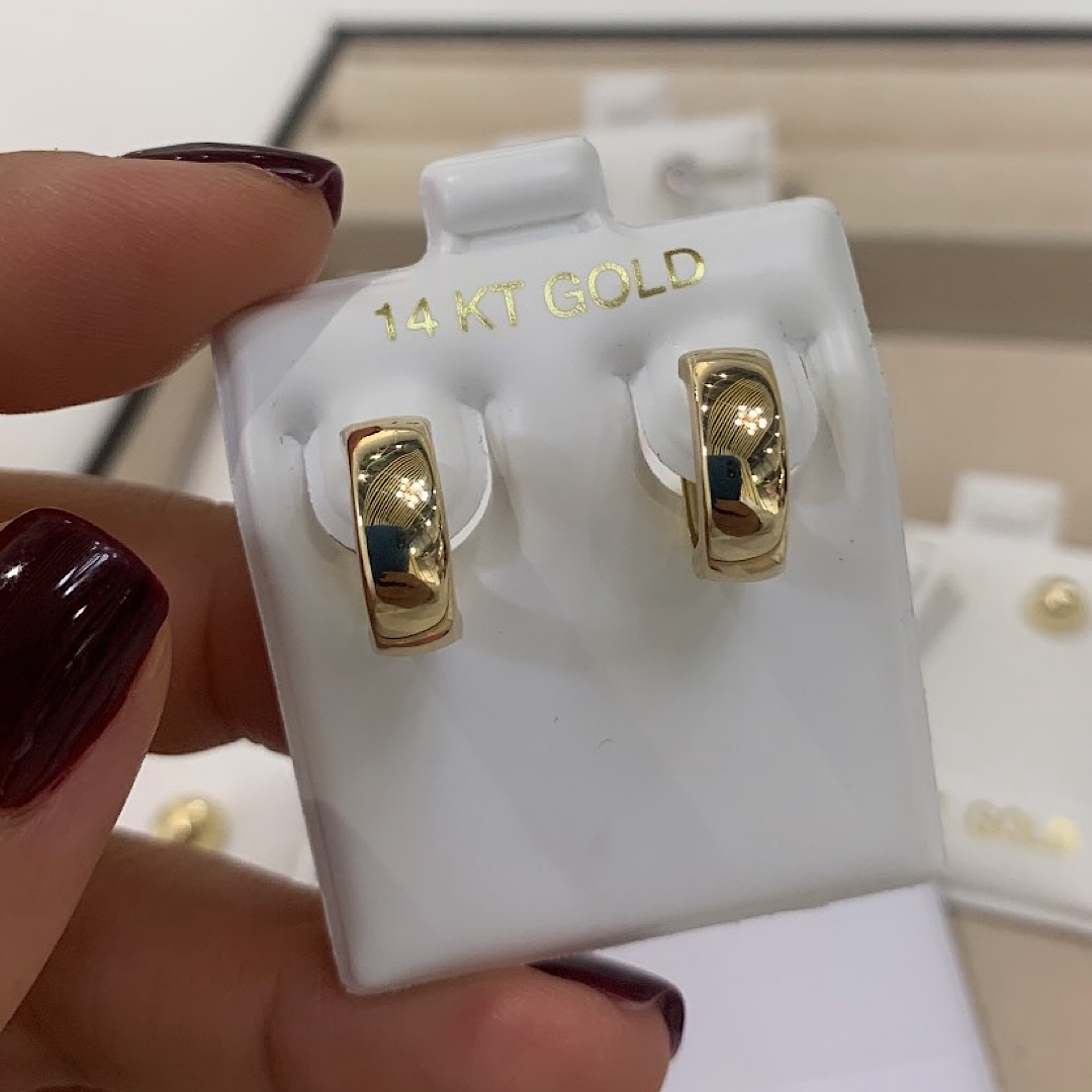 14K Gold Hoops