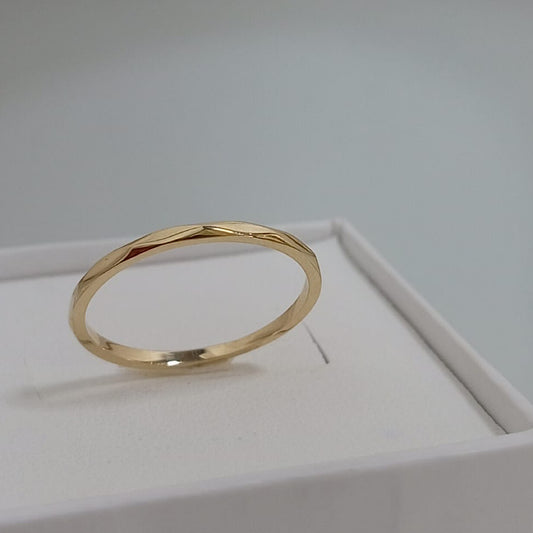 Hexagon 14k Ring