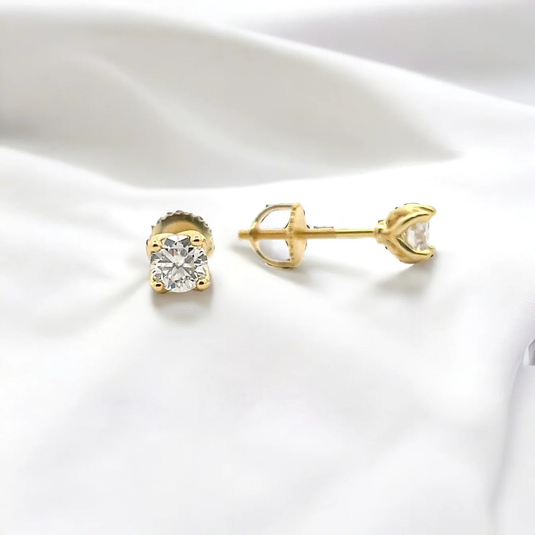 5mm Screw back Moissanite Stone