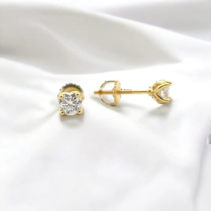 5mm Screw back Moissanite Stone