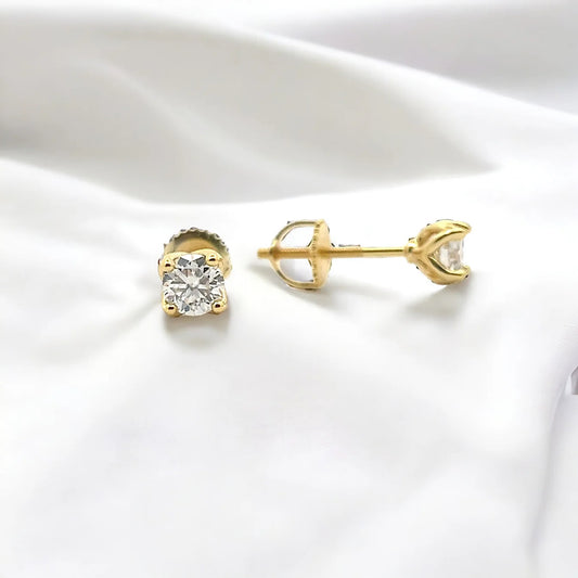 5mm Screw back Moissanite Stone
