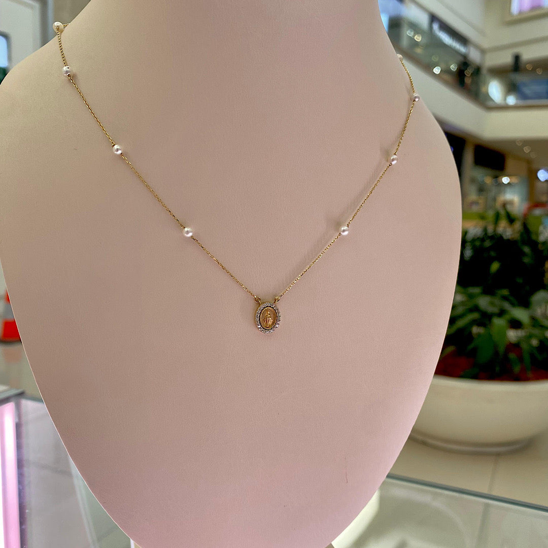 14K Virgen Pearl Necklace