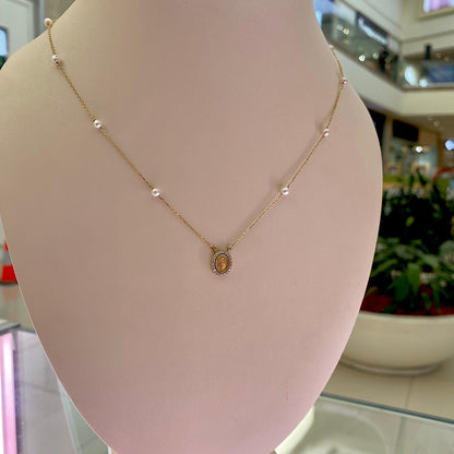 14K Virgen Pearl Necklace