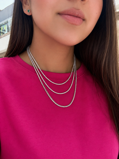 Gold Tennis Necklace 2mm (Copy)