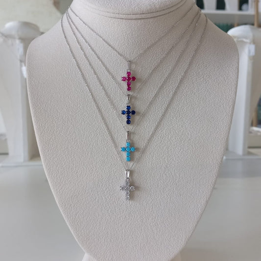 Colorful Cross Necklace
