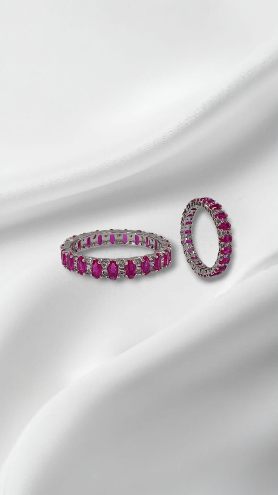 Pink eternity ring