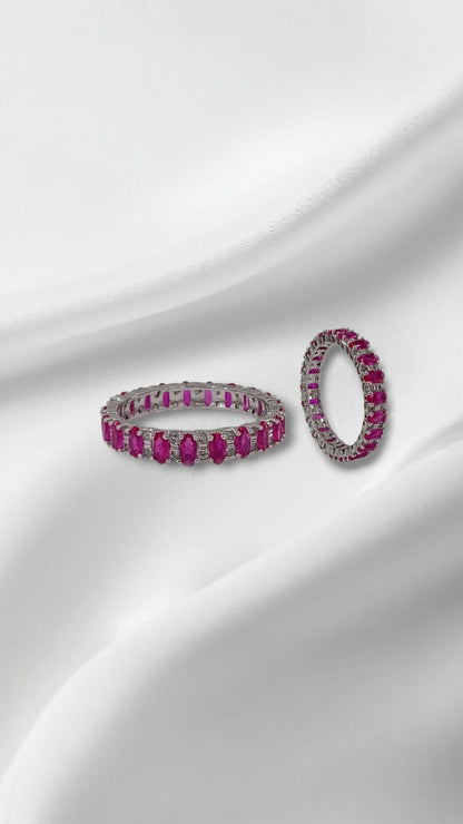 Pink eternity ring