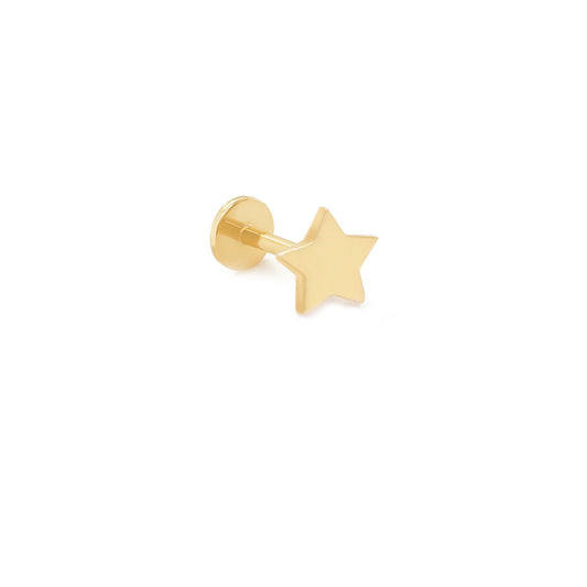 14k Cartilage- Plain Star