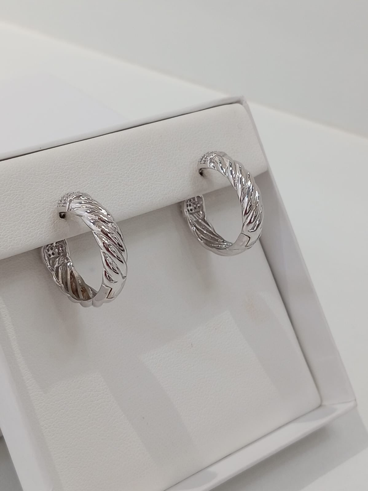 Silver Hoops