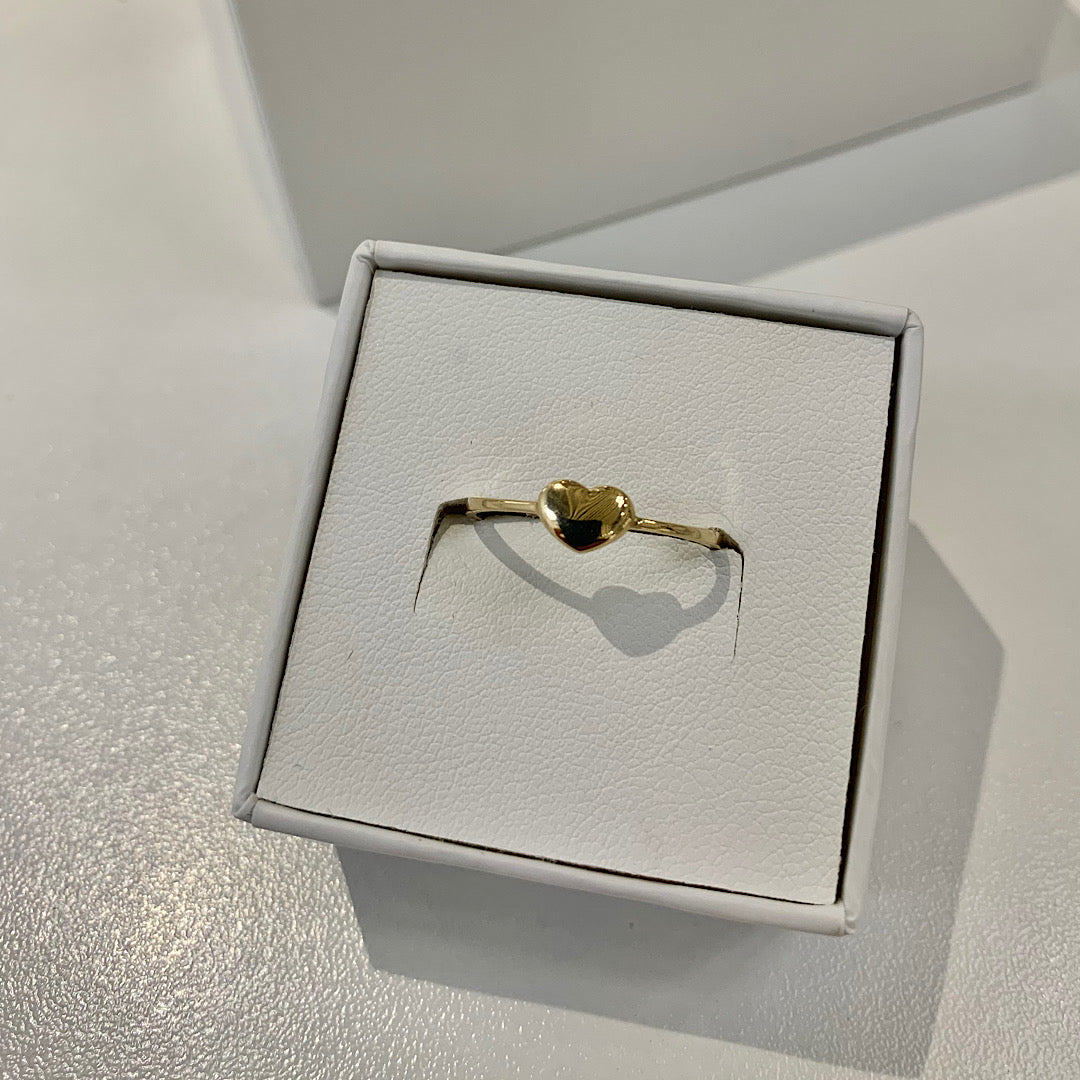 14K Heart Ring