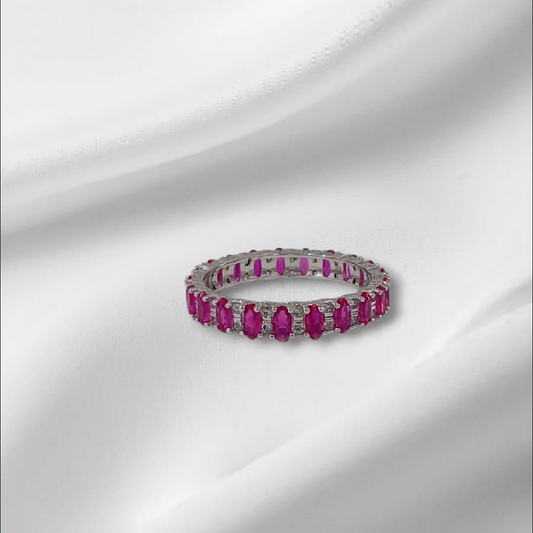 Pink eternity ring