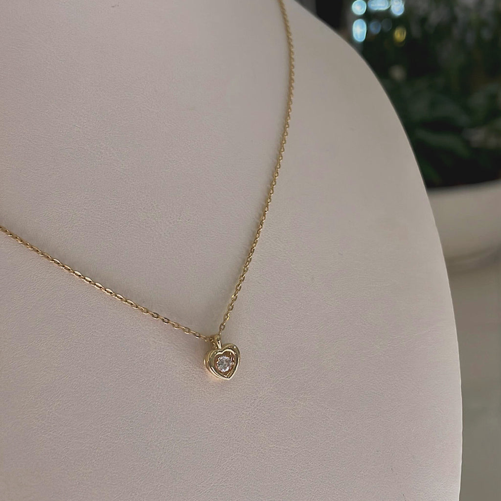 14K Heart Necklace