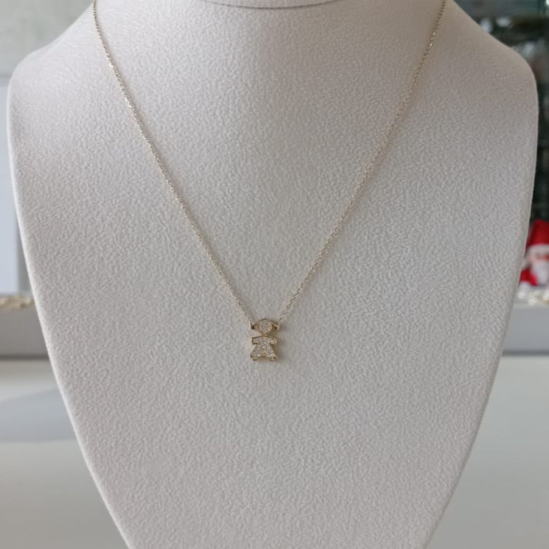 14k Girl Necklace