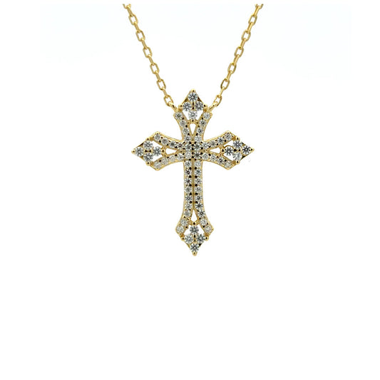 Moissanite Cross