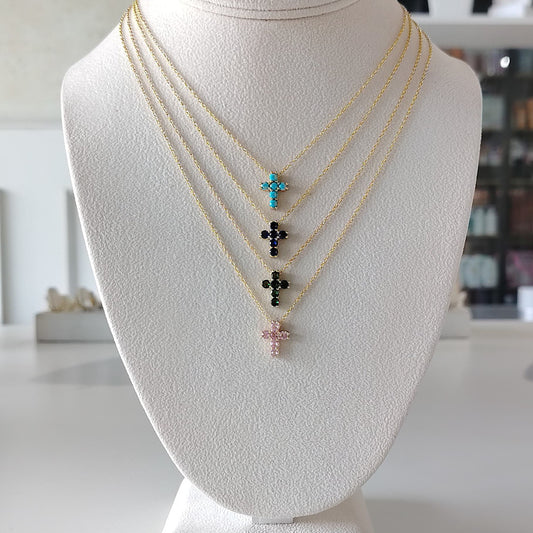 Colorful Cross Necklace