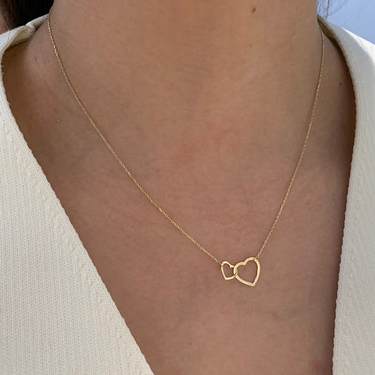 Mom & Me Heart Necklace
