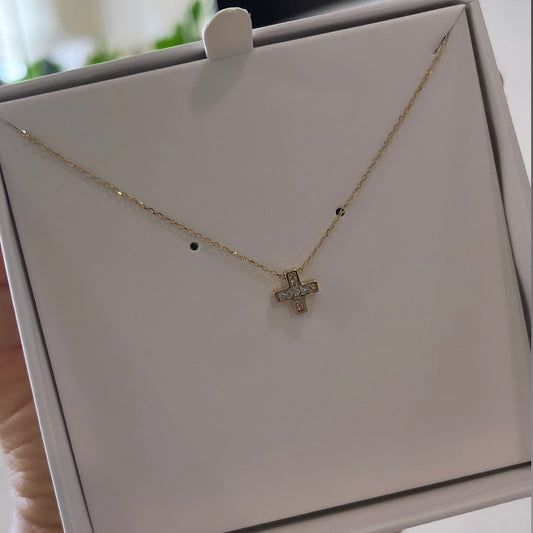 14k Cross Necklace
