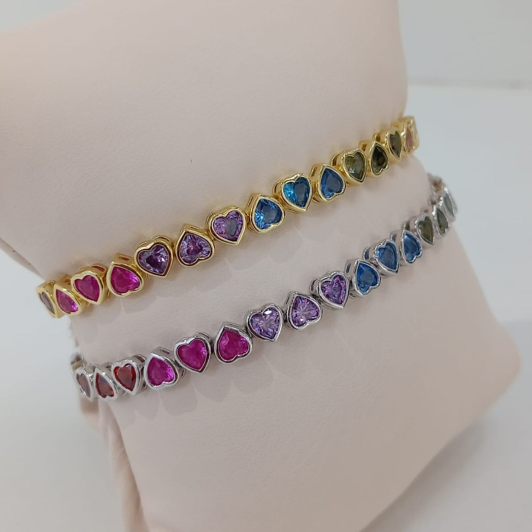 Colorful Heart Bracelet
