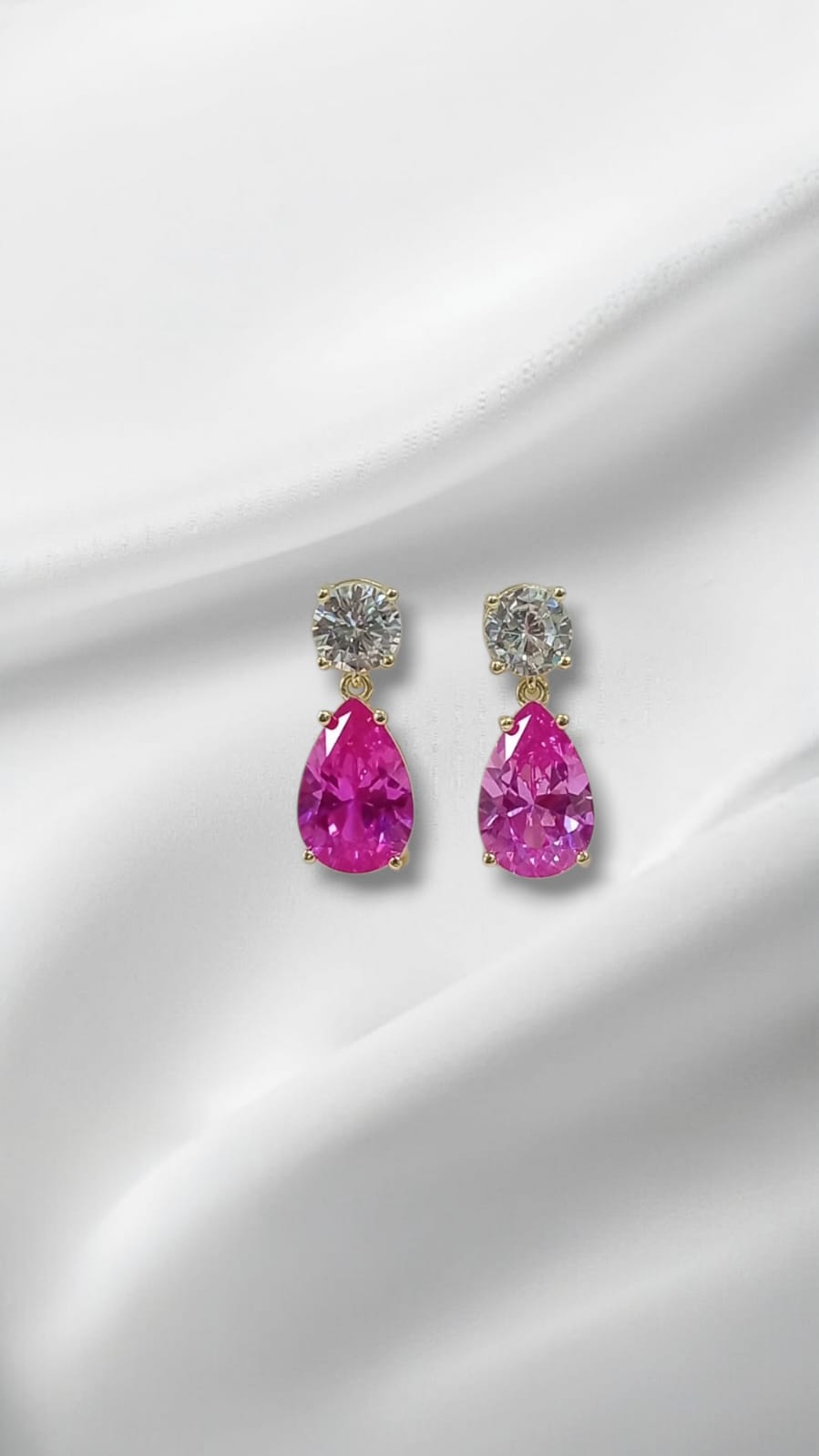 Pink Dangling Earrings