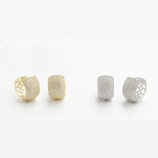 Chunky CZ Hoops