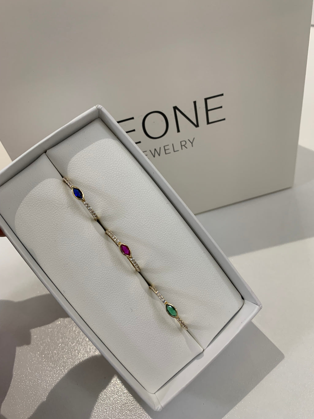CZ Colorful 14K Ring