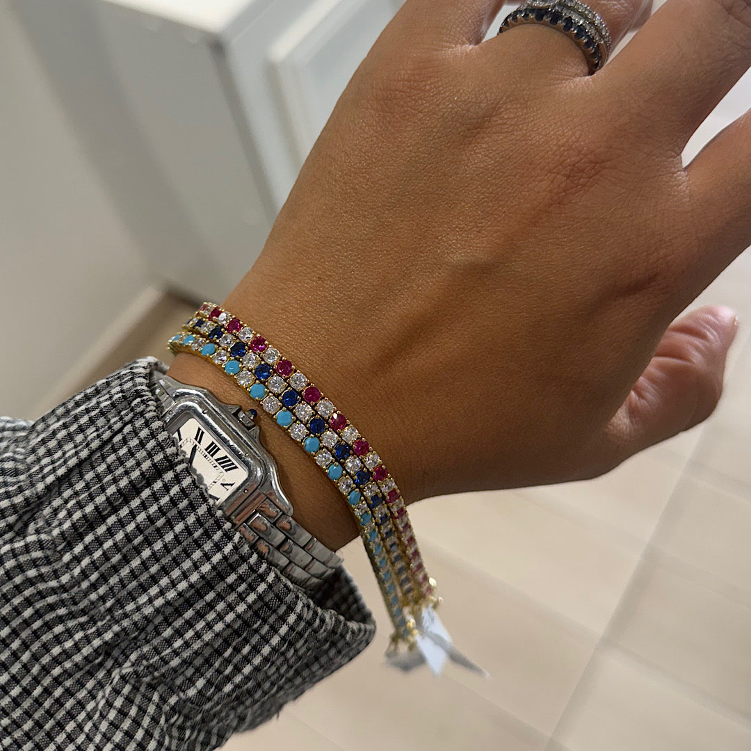 Colorful Tennis Bracelet