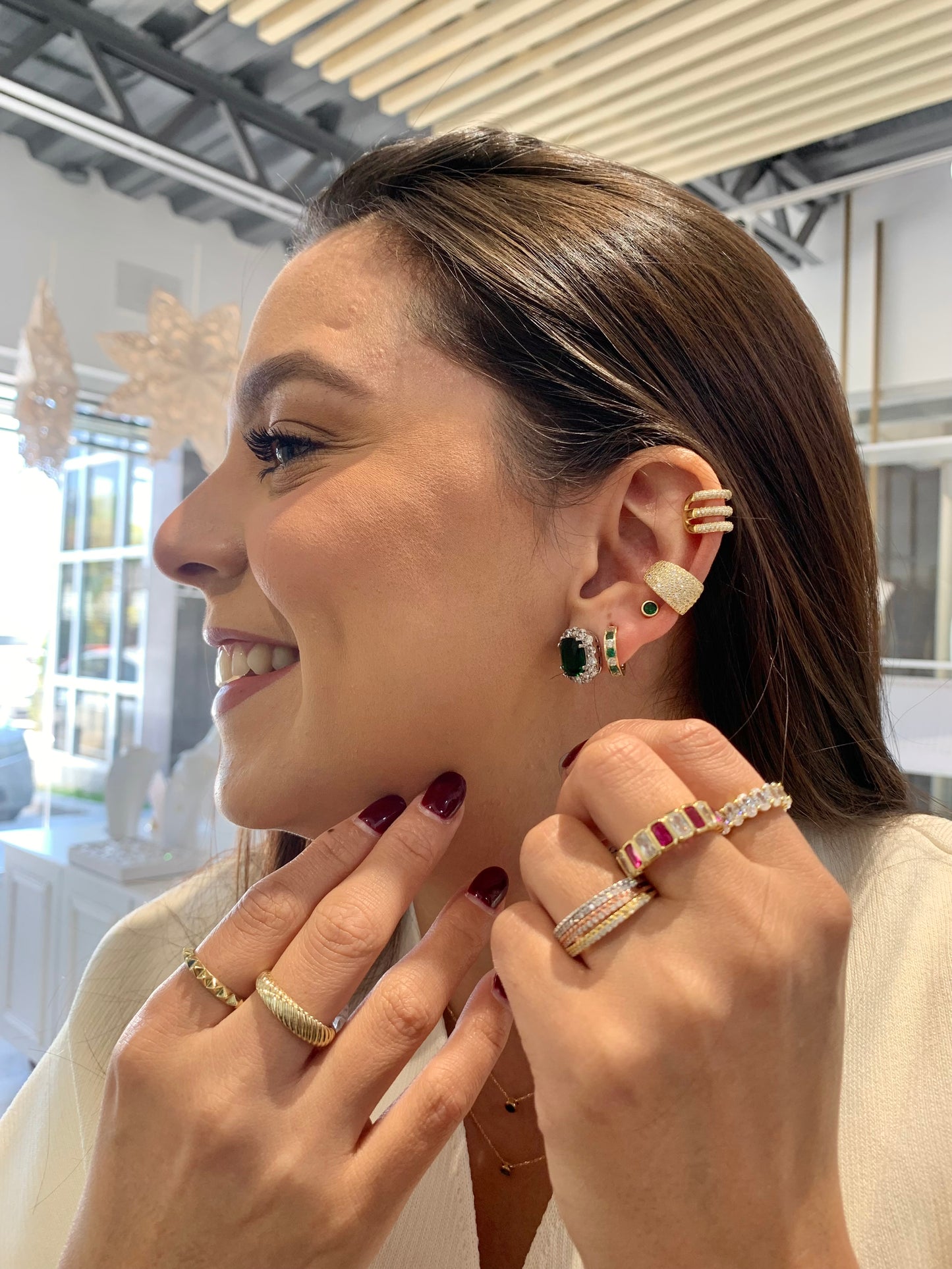 Colorful 14K Hoops