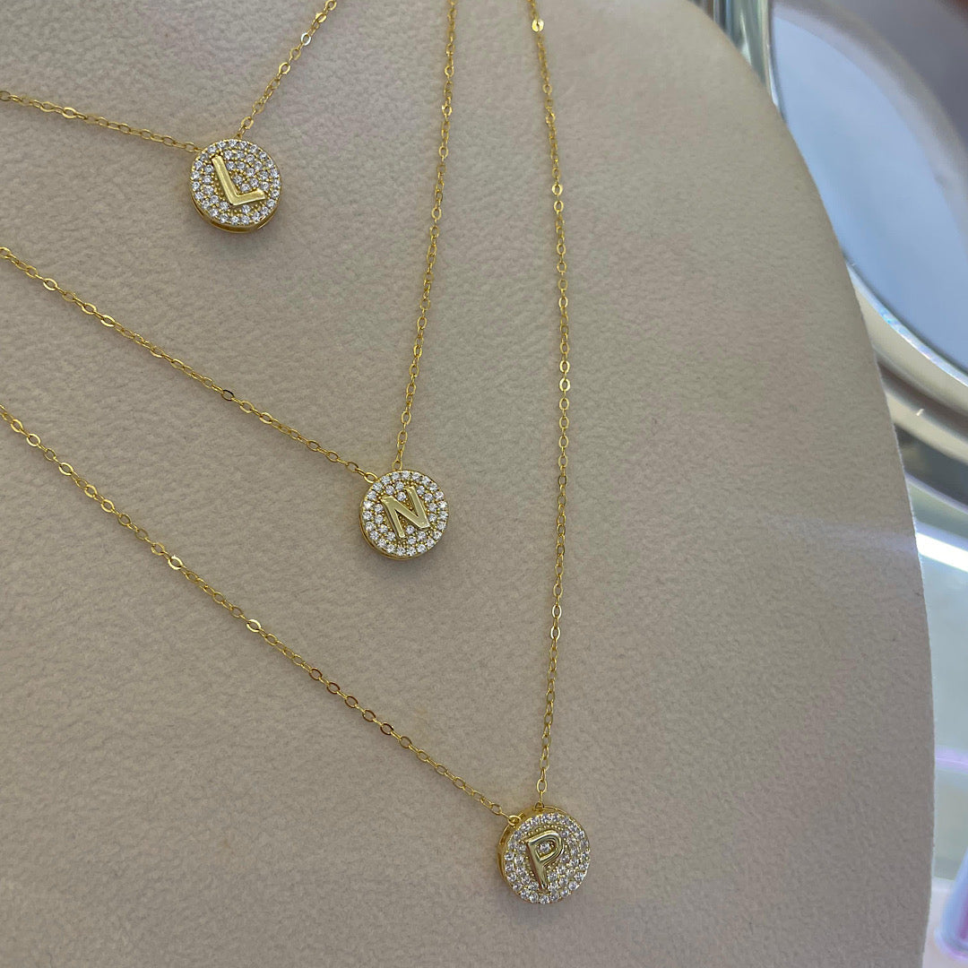 Initial Pavé Necklace
