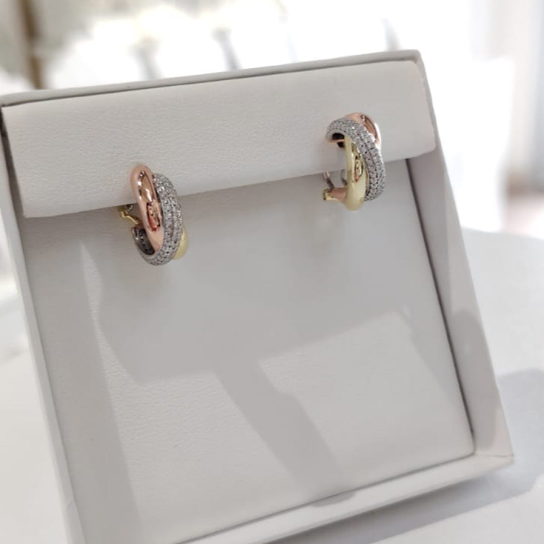 Tri Tone Hoops