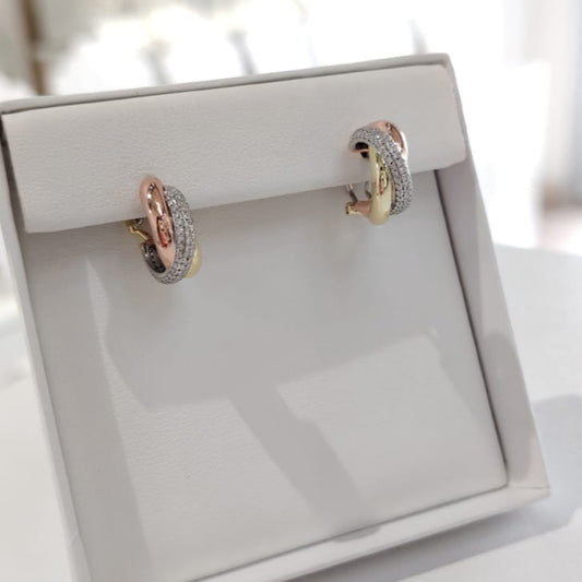 Tri Tone Hoops