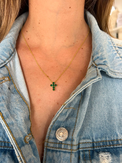 Colorful Cross Necklace