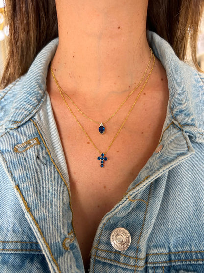 Colorful Cross Necklace