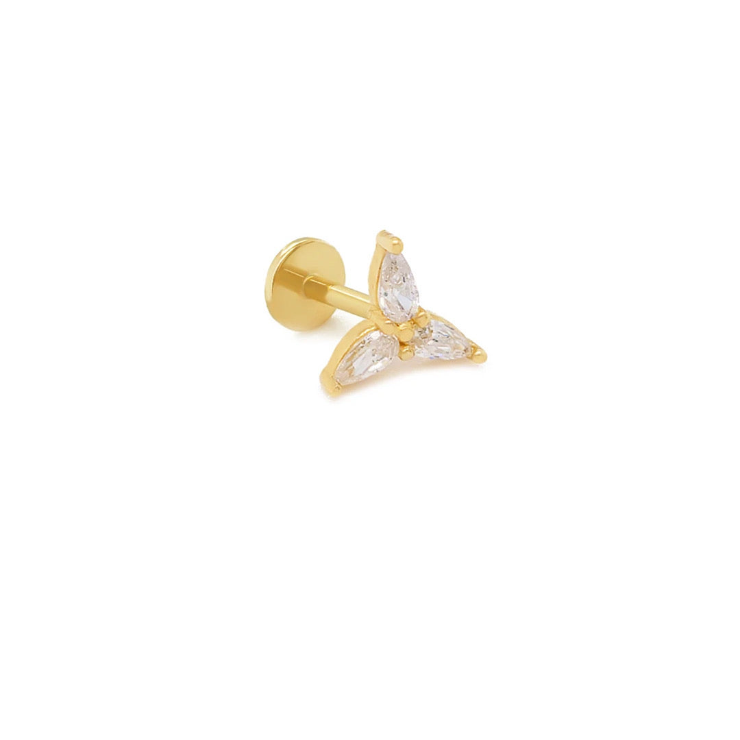 14K Propellor CZ