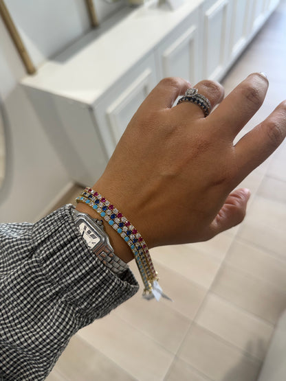 Colorful Tennis Bracelet