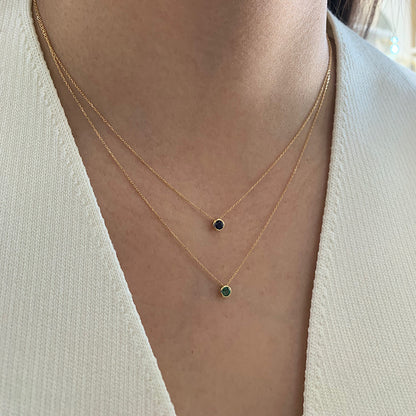 Bue Sapphire Necklace 18K