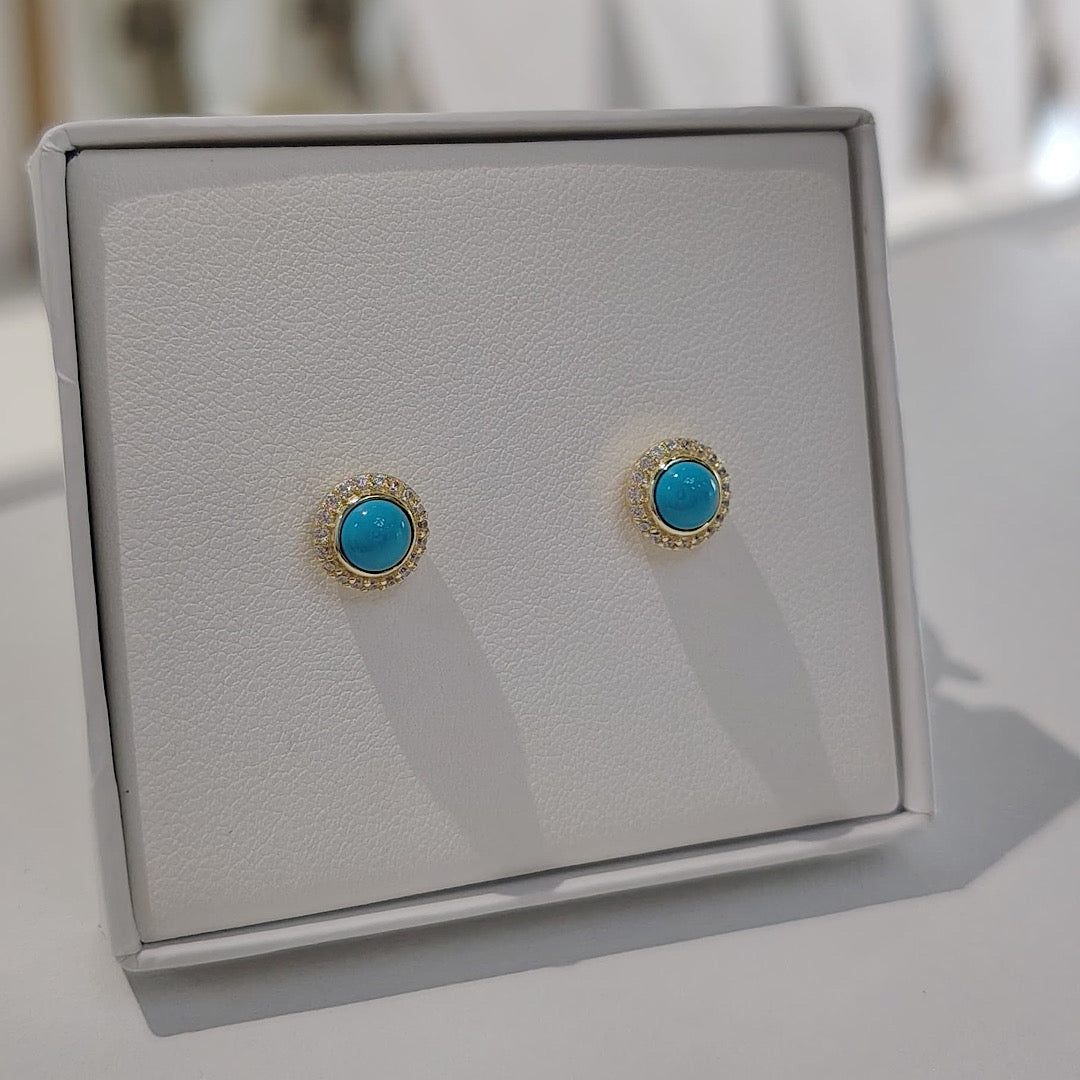 Round Turquoise