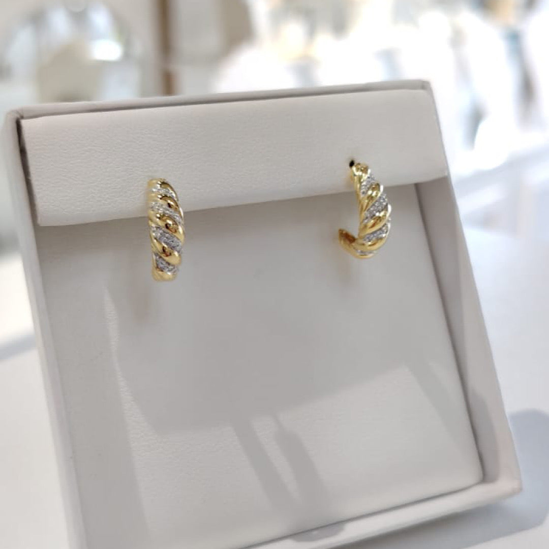 Diamond Earrings - Plata 925